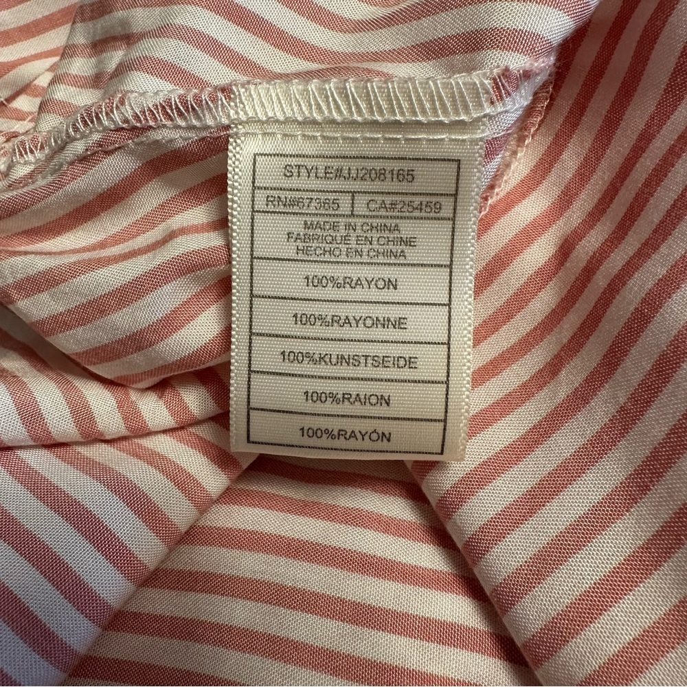 NWT BB Dakota | Women's Pink & Cream Strip Tiered Maxi Dress Size XS - Picture 14 of 15